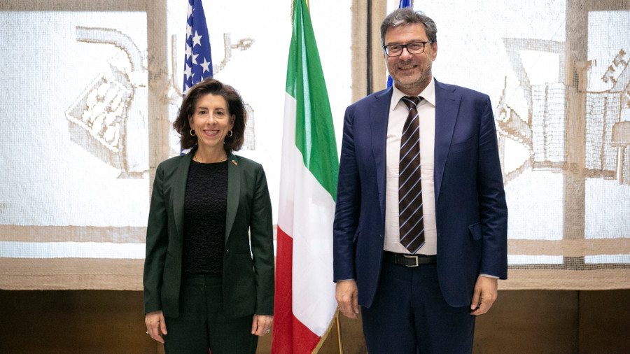 Usa. Giorgetti incontra il Segretario al Commercio Raimondo