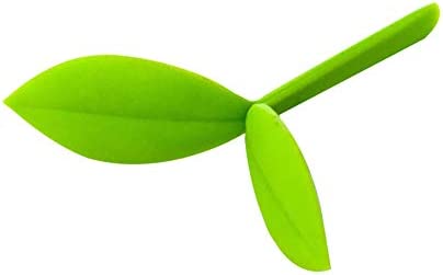Verlike – Segnalibro creativo, carina piccola erba germoglia, cancelleria, in silicone, colore: Verde