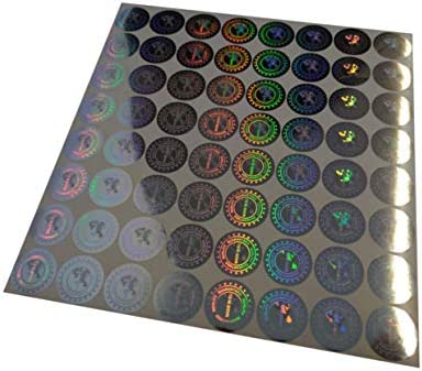 StickersLab – 64 sigilli ologrammati di garanzia e sicurezza da 19mm scritta”MADE IN EU”