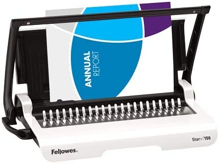 Fellowes 5627501 Rilegatrice Star+ 150 a Dorsi Plastici, Capacità di Rilegatura 150 Fogli