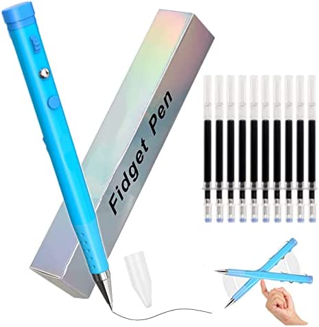 Antistress Penna Fidget Pen Magnetica Penne, Personalizzate Regalo Uomo Penna a Sfera Stress Relief Fidget Toys Multifunzione Penna Antistress per Bambino Ragazzi Uomini Donne