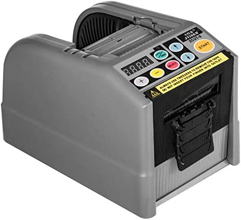 VEVOR Dispenser Automatico Nastro Adesivo ZCUT-9, Distributore di Nastro da 25W, Elettrico Taglierina in Acciaio e ABS, Macchina Imballatrice, Tagliatrice Nastro, Larghezza Nastro 6-60 mm