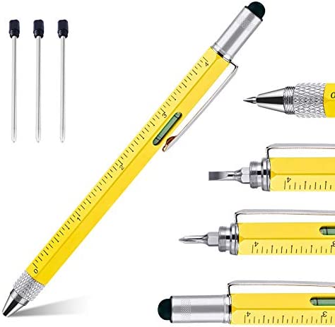 Qualità Penna Multifunzione Idee Regalo Uomo Compleanno Regali per Lui Gadget Penna Particolare Architetto Regali Papà Uomo Donna Penne Regalo Migliore Amica Biro Nera Regalo Ufficio Collega