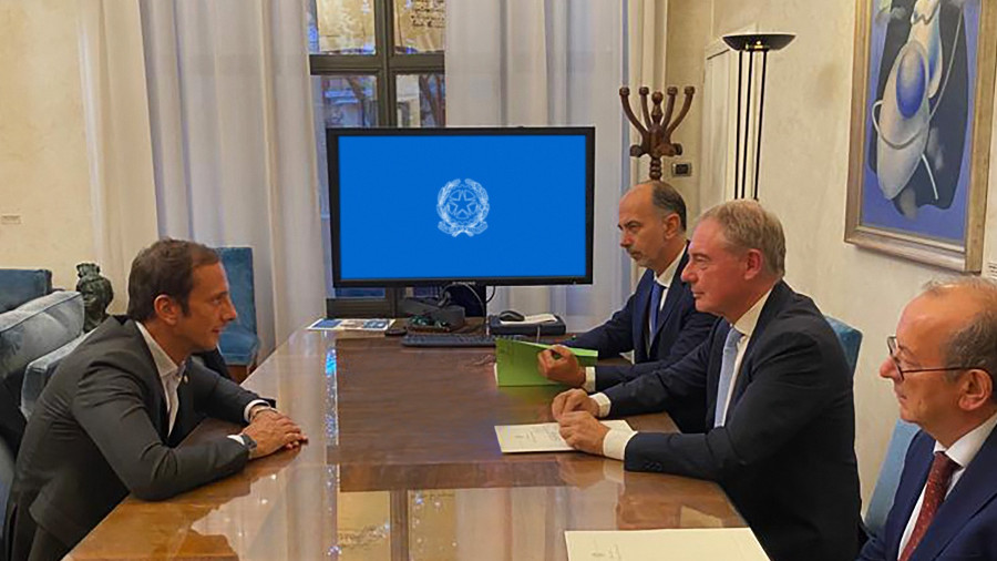 Urso riceve Fedriga, presidente FVG
