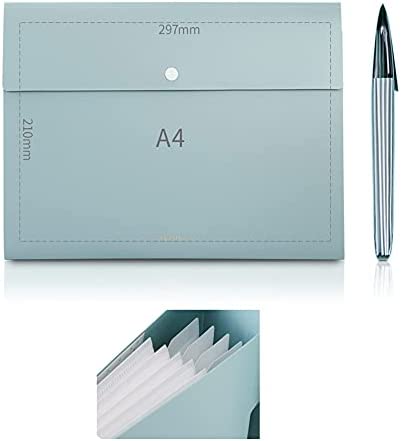 CINY Cartella Portadocumenti A4, Porta Documenti Espandibile, Faldoni Archivio Fisarmonica, Organizzatore di File Con 8 Tasche, Portadocumenti In Plastica, Per Documenti e Archiviazione Di File